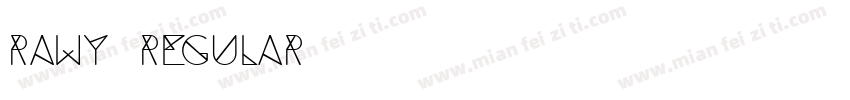 Rawy Regular字体转换